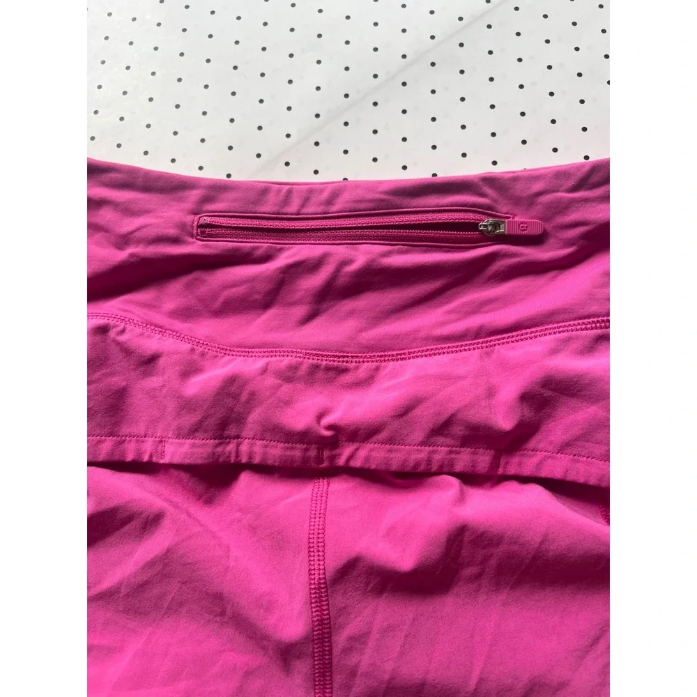 Lululemon Speed Up Running Skort Womens 6 Pink Athletic Tennis Golf Skirt Shorts
